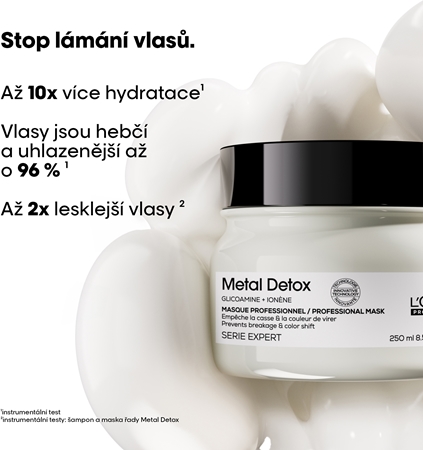 L’Oréal Professionnel Serie Expert Metal Detox hloubkově vyživující maska pro barvené a poškozené vlasy