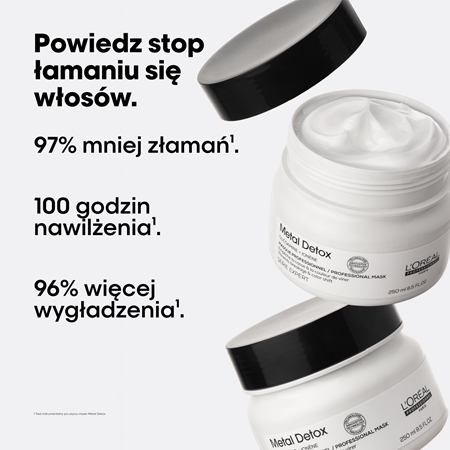L’Oréal Professionnel Serie Expert Metal Detox maska głęboko odżywiająca do włosów farbowanych i zniszczonych