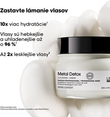 L’Oréal Professionnel Serie Expert Metal Detox hĺbkovo vyživujúca maska pre farbené a poškodené vlasy