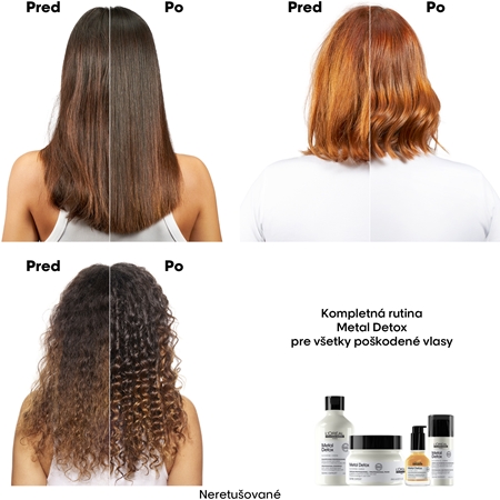 L’Oréal Professionnel Serie Expert Metal Detox hĺbkovo vyživujúca maska pre farbené a poškodené vlasy