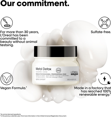 L’Oréal Professionnel Serie Expert Metal DX tiefenwirksame nährende Maske für gefärbtes und geschädigtes Haar