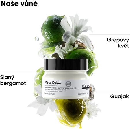 L’Oréal Professionnel Serie Expert Metal Detox hloubkově vyživující maska pro barvené a poškozené vlasy