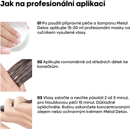 L’Oréal Professionnel Serie Expert Metal Detox hloubkově vyživující maska pro barvené a poškozené vlasy