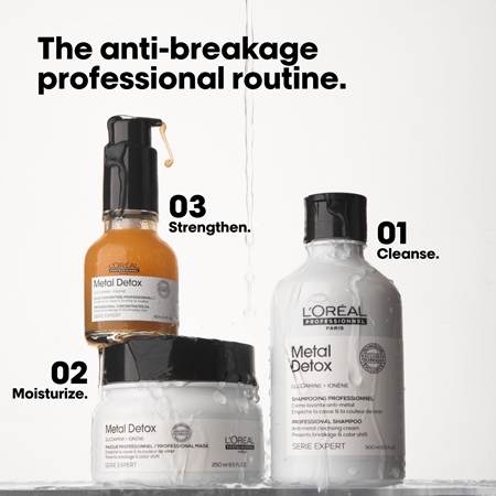 L’Oréal Professionnel Serie Expert Metal DX tiefenwirksame nährende Maske für gefärbtes und geschädigtes Haar