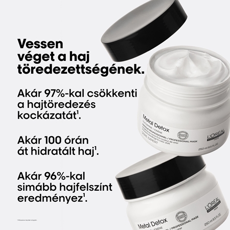 L’Oréal Professionnel Serie Expert Metal Detox mélyen tápláló maszk a festett és károsult hajra