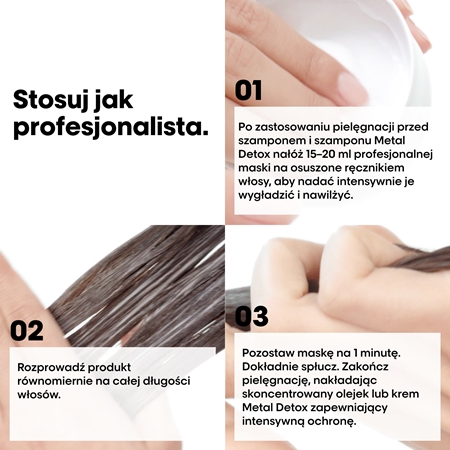 L’Oréal Professionnel Serie Expert Metal Detox maska głęboko odżywiająca do włosów farbowanych i zniszczonych