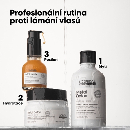 L’Oréal Professionnel Serie Expert Metal Detox hloubkově vyživující maska pro barvené a poškozené vlasy