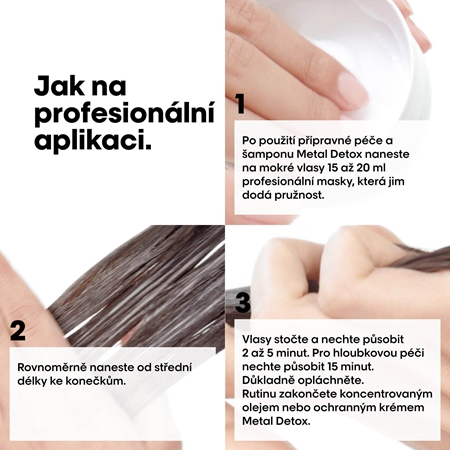 L’Oréal Professionnel Serie Expert Metal Detox hloubkově vyživující maska pro barvené a poškozené vlasy