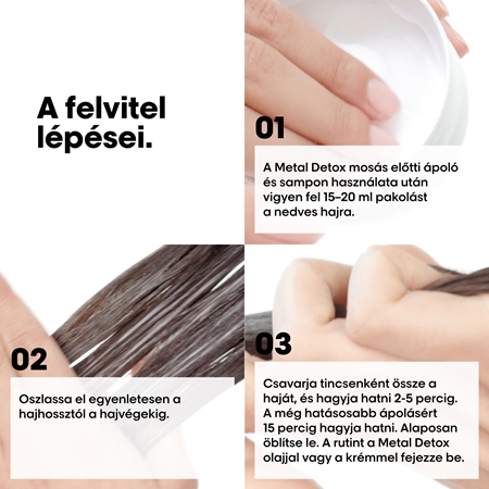 L’Oréal Professionnel Serie Expert Metal Detox mélyen tápláló maszk a festett és károsult hajra