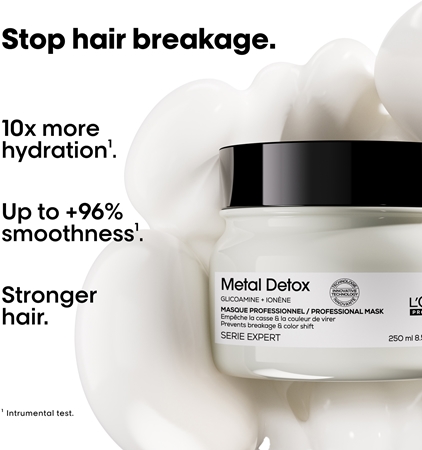 L’Oréal Professionnel Serie Expert Metal DX tiefenwirksame nährende Maske für gefärbtes und geschädigtes Haar
