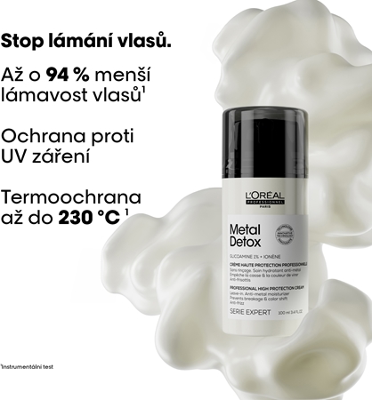 L’Oréal Professionnel Serie Expert Metal Detox ochranný krém pro lámavé a namáhané vlasy