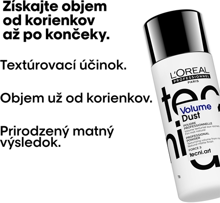 L’Oréal Professionnel Tecni.Art Volume Dust púder na vlasy pre objem a tvar