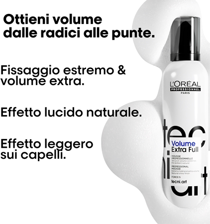 L’Oréal Professionnel Tecni.Art Full Volume Extra schiuma ultra fissante volumizzante