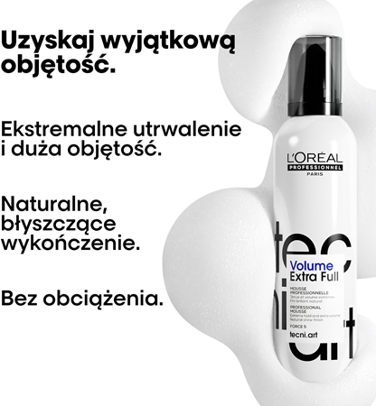 L’Oréal Professionnel Tecni.Art Full Volume Extra pianka mocno utrwalająca do zwiększenia objętości