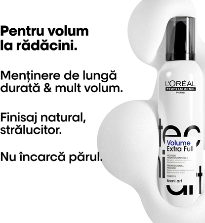 L’Oréal Professionnel Tecni.Art Full Volume Extra spuma pentru fixare puternica pentru volum