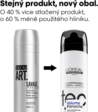 L’Oréal Professionnel Tecni.Art Savage Panache Pure texturizační pudrový sprej suchý na dotek