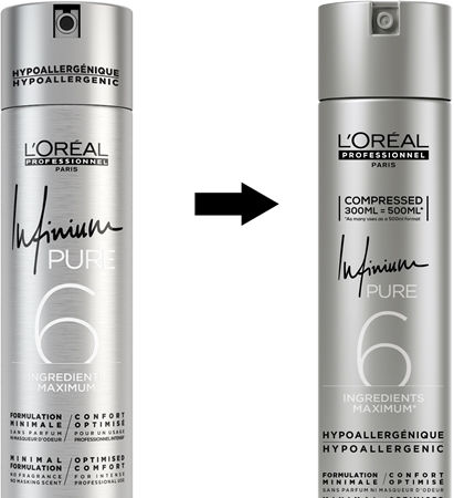 L’Oréal Professionnel Infinium Pure Spray de păr hipoalergenic fixare puternică