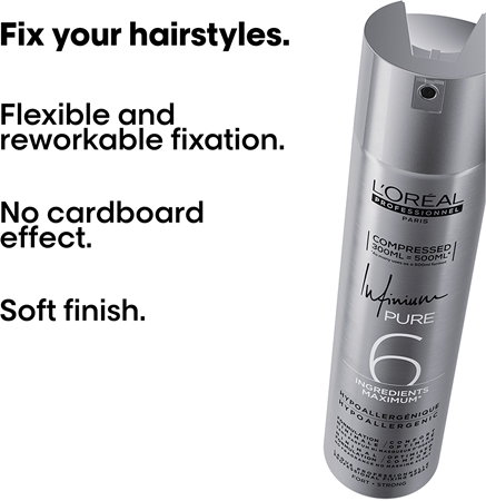 L’Oréal Professionnel Infinium Pure Hypoallergenic Hair Spray strong hold