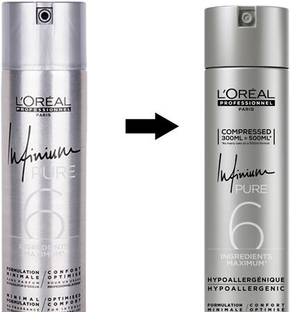 L’Oréal Professionnel Infinium Pure υποαλλεργική λακ μαλλιών με εξτρα δυνατό κράτημα