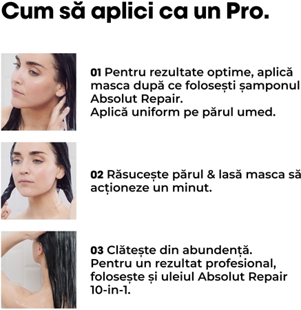 L’Oréal Professionnel Serie Expert Absolut Repair masca profund reparatorie pentru păr uscat și deteriorat