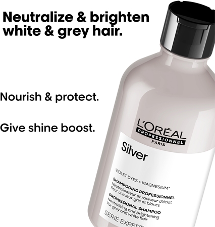 L’Oréal Professionnel Serie Expert Silver szampon srebrny do włosów siwych