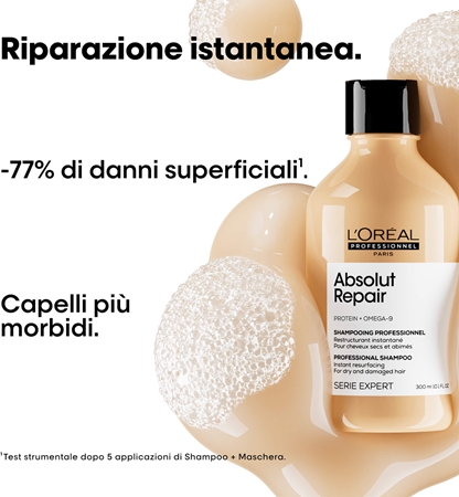 L’Oréal Professionnel Serie Expert Absolut Repair shampoo di rigenerazione profonda per capelli rovinati e secchi