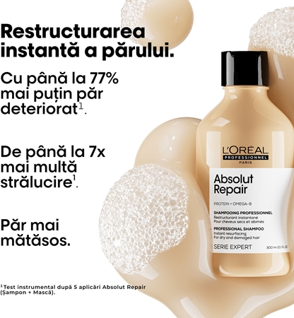 L’Oréal Professionnel Serie Expert Absolut Repair Sampon de restaurare in profunzime pentru păr uscat și deteriorat