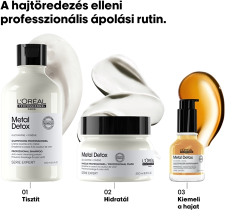 L’Oréal Professionnel Serie Expert Metal Detox tápláló olaj hajra hajtöredezés ellen