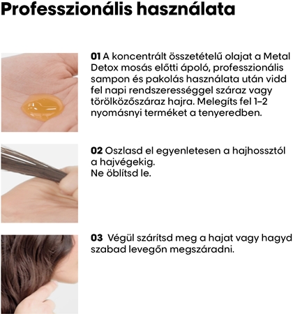 L’Oréal Professionnel Serie Expert Metal Detox tápláló olaj hajra hajtöredezés ellen