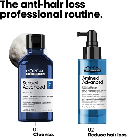 L’Oréal Professionnel Serie Expert Aminexil Advanced spray paral cabello para estimular el crecimiento del cabello