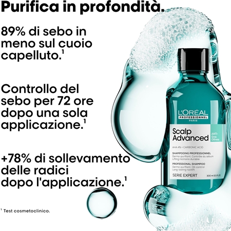 L’Oréal Professionnel Serie Expert Scalp Advanced shampoo detergente per cuoi capelluti grassi