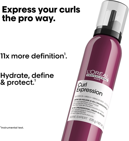 L’Oréal Professionnel Serie Expert Curl Expression mousse styling per modellare e definire l'acconciatura per capelli mossi e ricci
