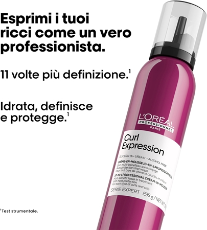 L’Oréal Professionnel Serie Expert Curl Expression mousse styling per modellare e definire l'acconciatura per capelli mossi e ricci