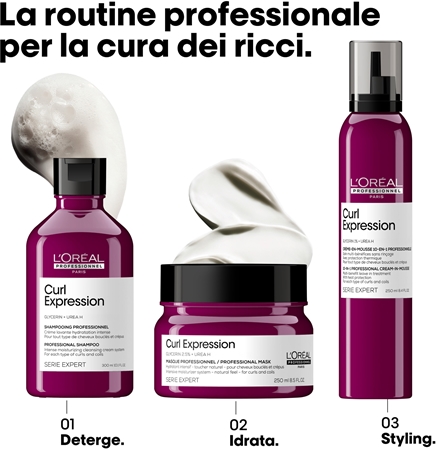 L’Oréal Professionnel Serie Expert Curl Expression mousse styling per modellare e definire l'acconciatura per capelli mossi e ricci