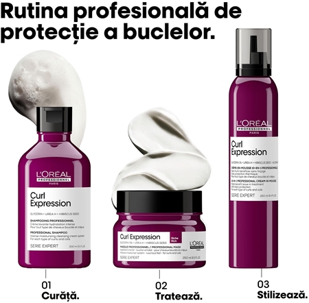 L’Oréal Professionnel Serie Expert Curl Expression spumă de coafat pentru definirea și forma coafurii pentru par ondulat si cret