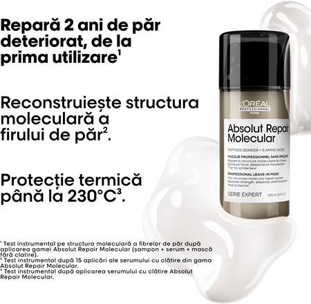 L’Oréal Professionnel Serie Expert Absolut Repair Molecular mască regeneratoare pentru părul deteriorat
