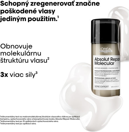 L’Oréal Professionnel Serie Expert Absolut Repair Molecular obnovujúca maska pre poškodené vlasy