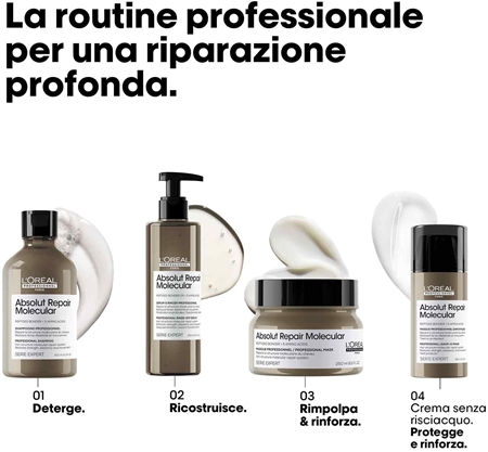 L’Oréal Professionnel Serie Expert Absolut Repair Molecular maschera rigenerante per capelli rovinati