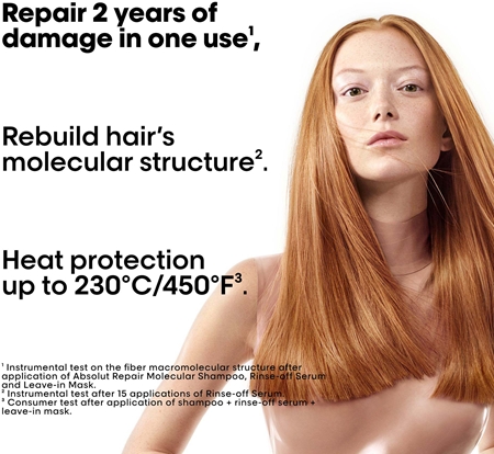 L’Oréal Professionnel Serie Expert Absolut Repair Molecular mască regeneratoare pentru părul deteriorat
