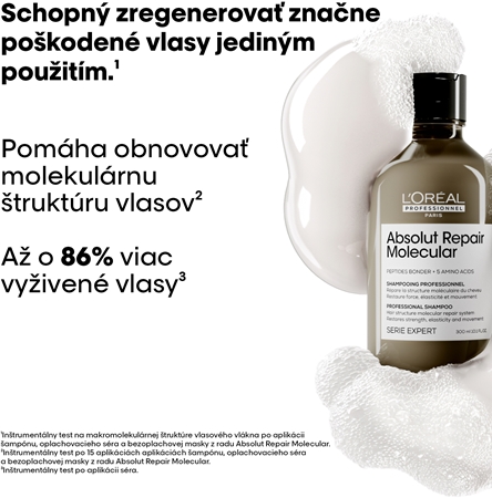 L’Oréal Professionnel Serie Expert Absolut Repair Molecular posilňujúci šampón pre poškodené vlasy