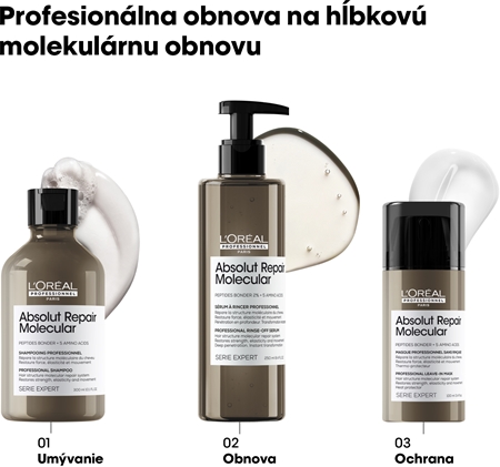 L’Oréal Professionnel Serie Expert Absolut Repair Molecular posilňujúci šampón pre poškodené vlasy