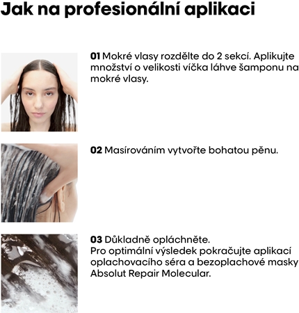 L’Oréal Professionnel Serie Expert Absolut Repair Molecular posilující šampon pro poškozené vlasy