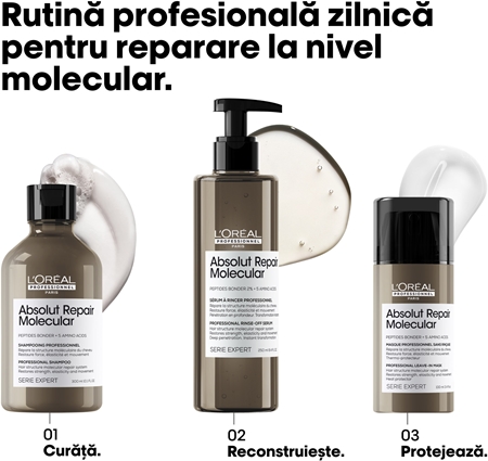 L’Oréal Professionnel Serie Expert Absolut Repair Molecular șampon fortifiant pentru păr deteriorat