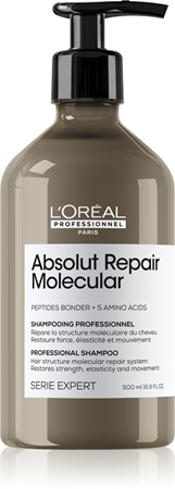 L’Oréal Professionnel Serie Expert Absolut Repair Molecular stiprinamasis šampūnas pažeistiems plaukams