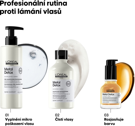 L’Oréal Professionnel Serie Expert Metal Detox před-šamponová péče pro barvené a poškozené vlasy