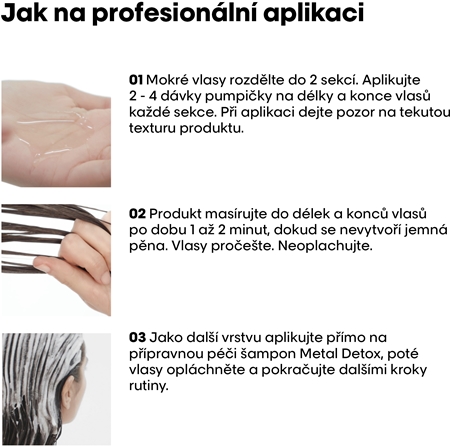 L’Oréal Professionnel Serie Expert Metal Detox před-šamponová péče pro barvené a poškozené vlasy