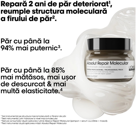 L’Oréal Professionnel Serie Expert Absolut Repair Molecular mască profund fortifiantă pentru păr