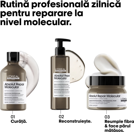 L’Oréal Professionnel Serie Expert Absolut Repair Molecular mască profund fortifiantă pentru păr