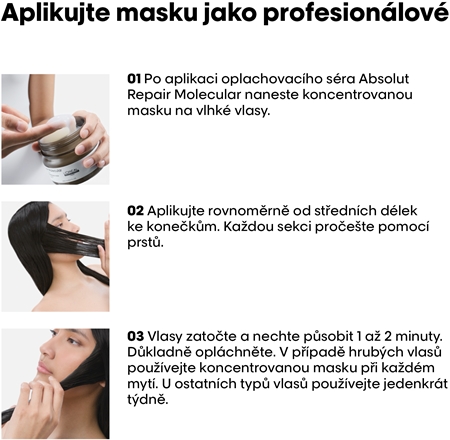 L’Oréal Professionnel Serie Expert Absolut Repair Molecular hloubkově posilující maska na vlasy