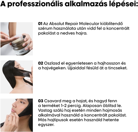 L’Oréal Professionnel Serie Expert Absolut Repair Molecular mélyen tápláló hajmaszk